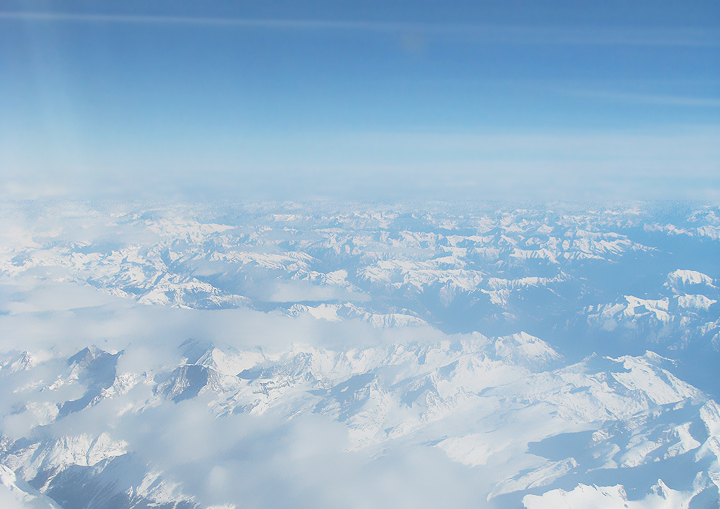 Los Alpes desde el avión - 2009